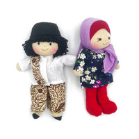 Cultural 16cm Dolls Boy & Girl Set - Muslim