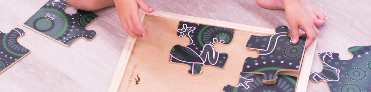 Handcrafted wooden puzzles for early childhood classrooms — Australian made by Education National