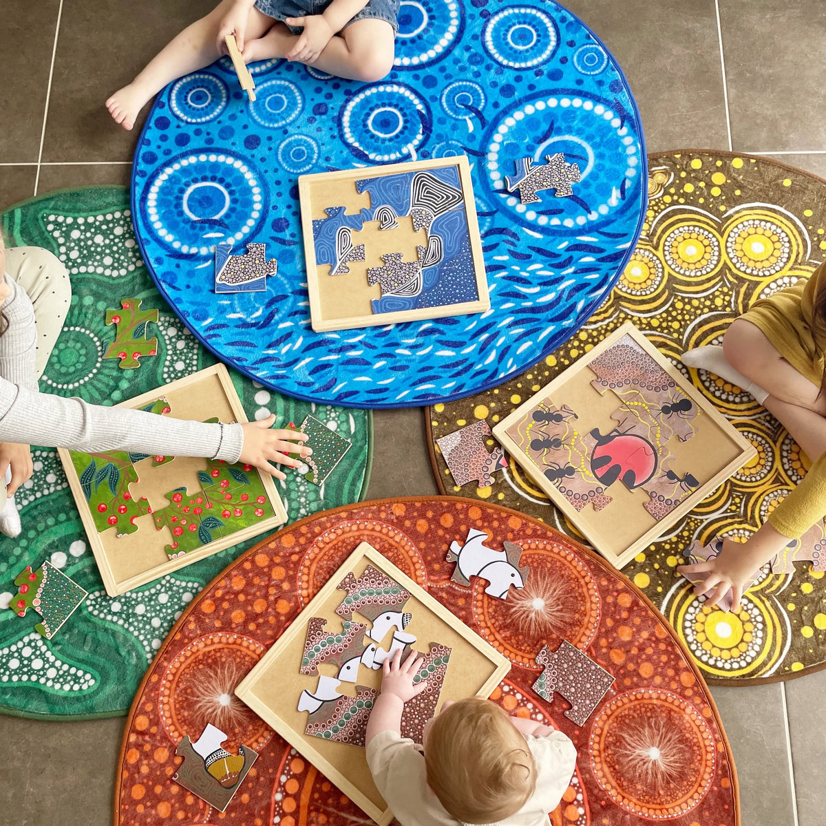 Indigenous Season Rugs Set of 6 — additional view of seasons rug set