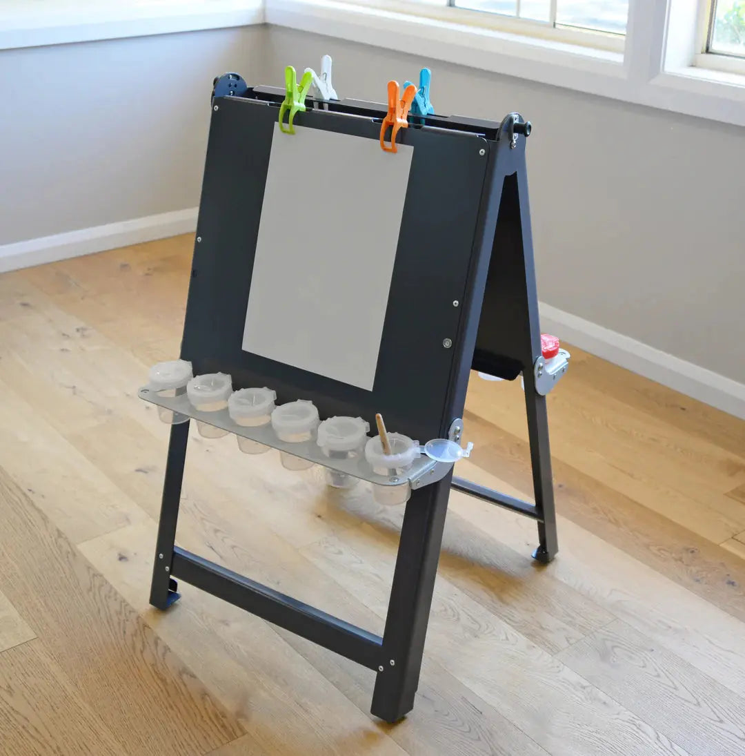 Outdoor 2 Sided Easel — Australian-made outdoor wooden 2-sided easel for early childhood classrooms