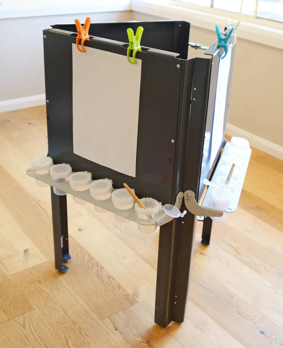 3 Sided Easel — Australian-made wooden 3-sided easel for early childhood classroom art activities