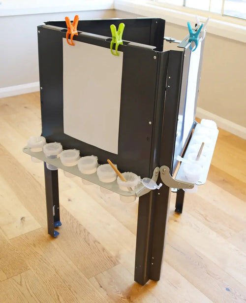 3 Sided Easel — Australian-made wooden 3-sided easel for early childhood classroom art activities