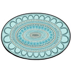 Aboriginal Art Yarning Oval Outdoor Mat — seventh alternative view