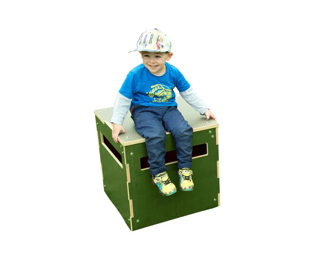 Adventure Cube 55cm — Australian-made 55cm plywood adventure cube for early childhood active play
