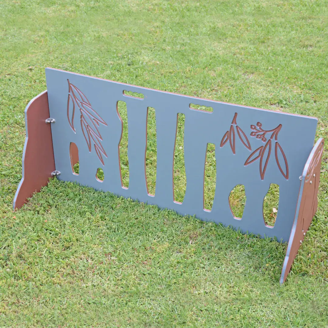 Outdoor Bush Room Divider — Australian-made outdoor wooden bush-themed room divider for early childhood spaces