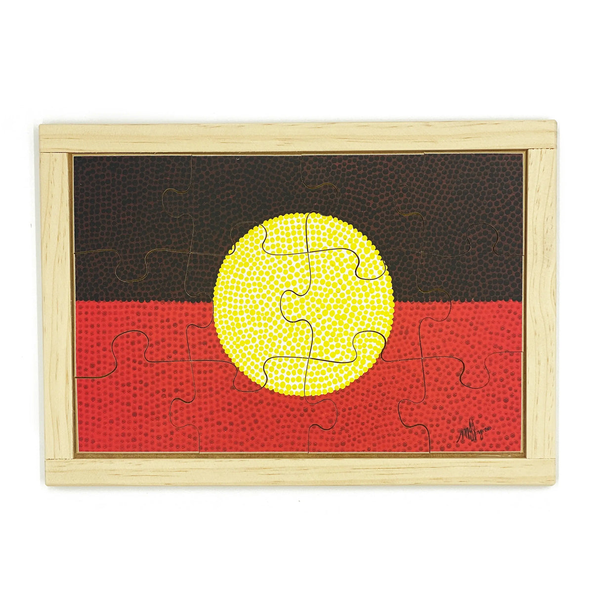 Australian Indigenous Flag Puzzles — Aboriginal flag puzzle