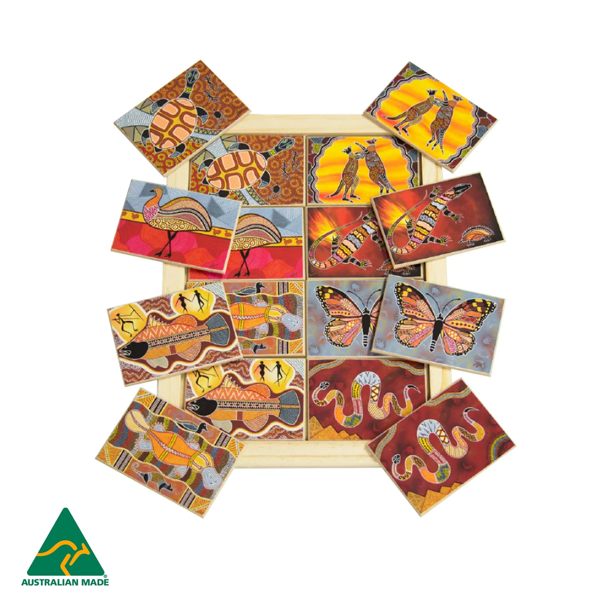Aboriginal Art Memory Game — Australian-made Indigenous art memory matching game for early childhood classrooms