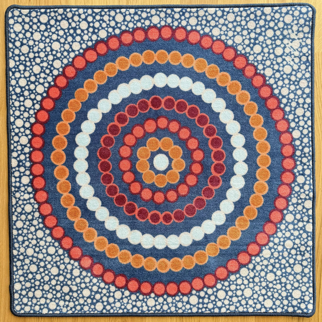 Indigenous Symbols Rug Squares — Camp Site symbol square