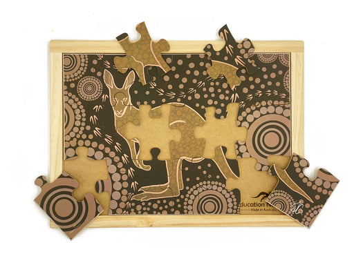 Aboriginal Art Kangaroo Dreaming Puzzle