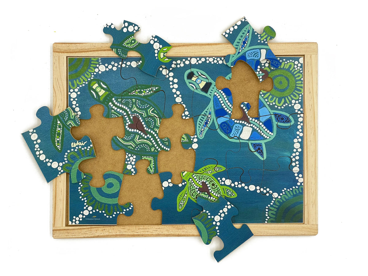 Aboriginal Art Sea Creatures Dreaming Puzzle Set — view 5