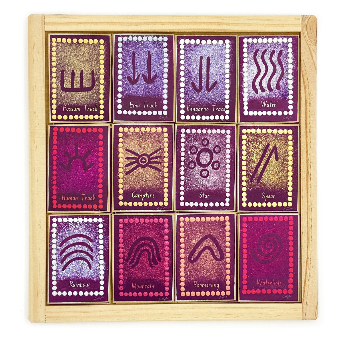 Aboriginal Art Symbols Memory Game — alternative view