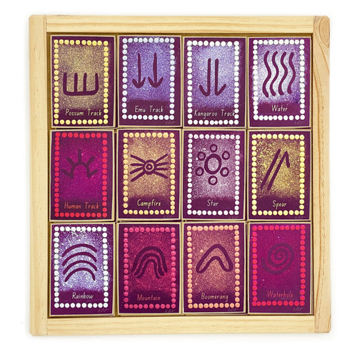 Aboriginal Art Symbols Memory Game — alternative view