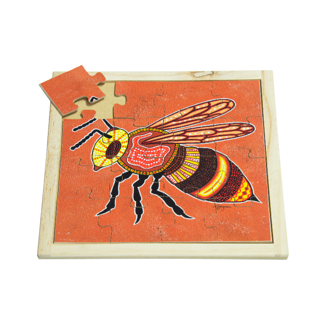 Aboriginal Bee Square Puzzle