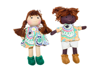 Aboriginal Boy & Girl Mini Dolls 16cm meeting places