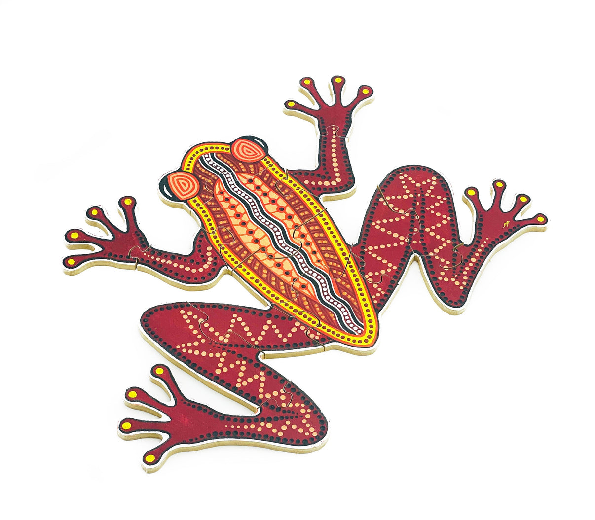 Aboriginal Frog Floor Puzzle