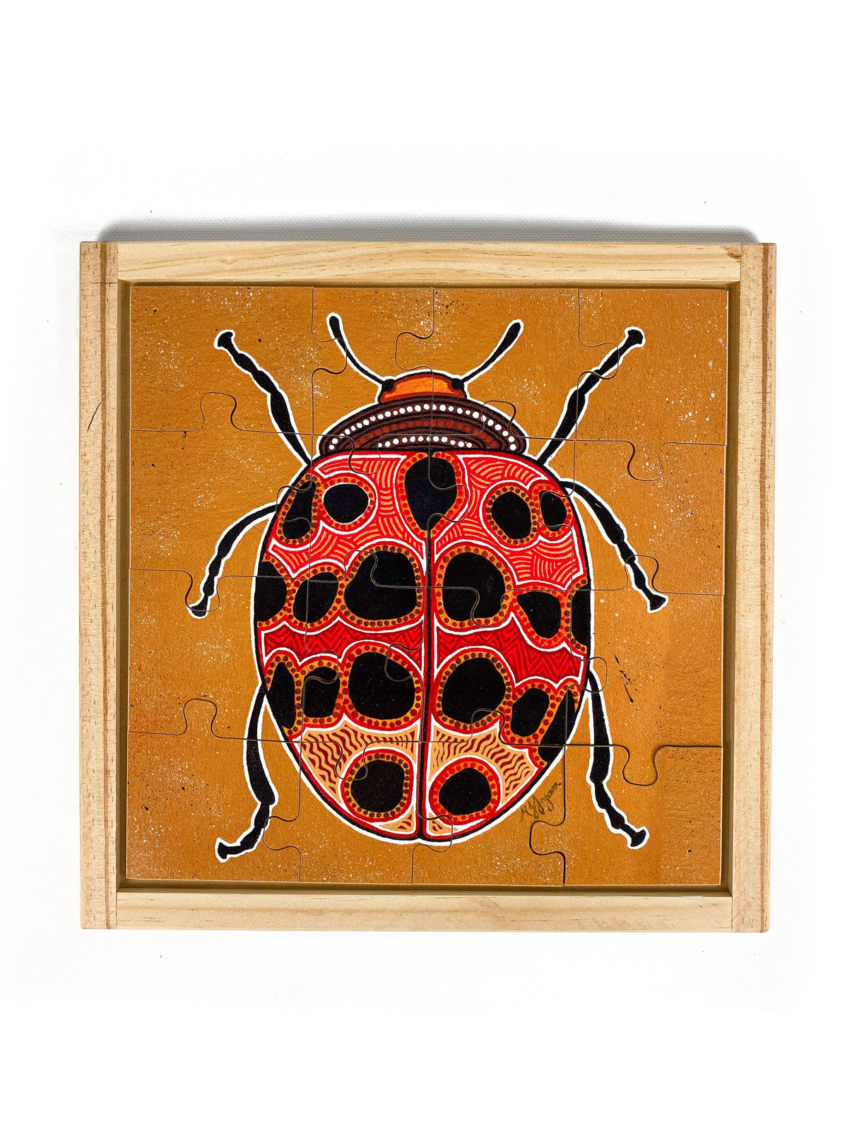 Aboriginal Lady Beetle Square Puzzle