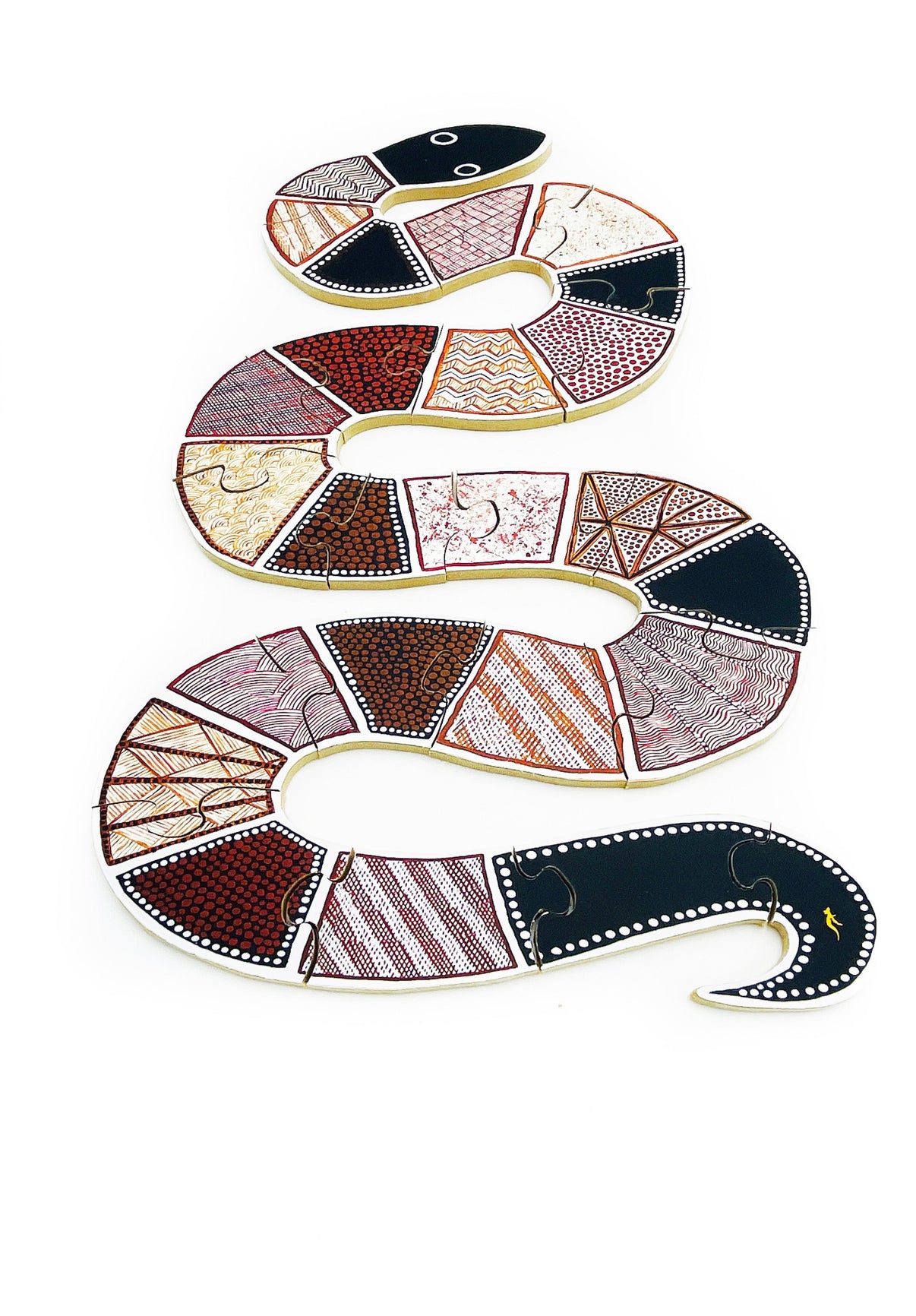 Aboriginal Rainbow Serpent Floor Puzzle