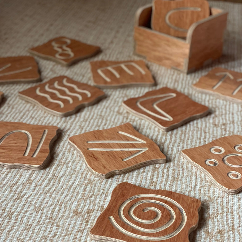 Aboriginal symbols Finger Tracing Cards — alternative card view