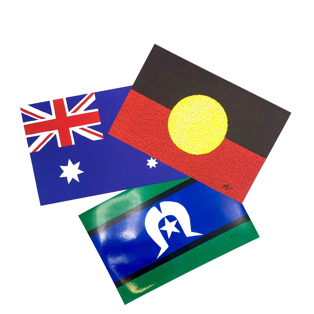 Aboriginal, Torres Strait Islander and Australia Flag Posters — 3-flag poster set for Australian classrooms