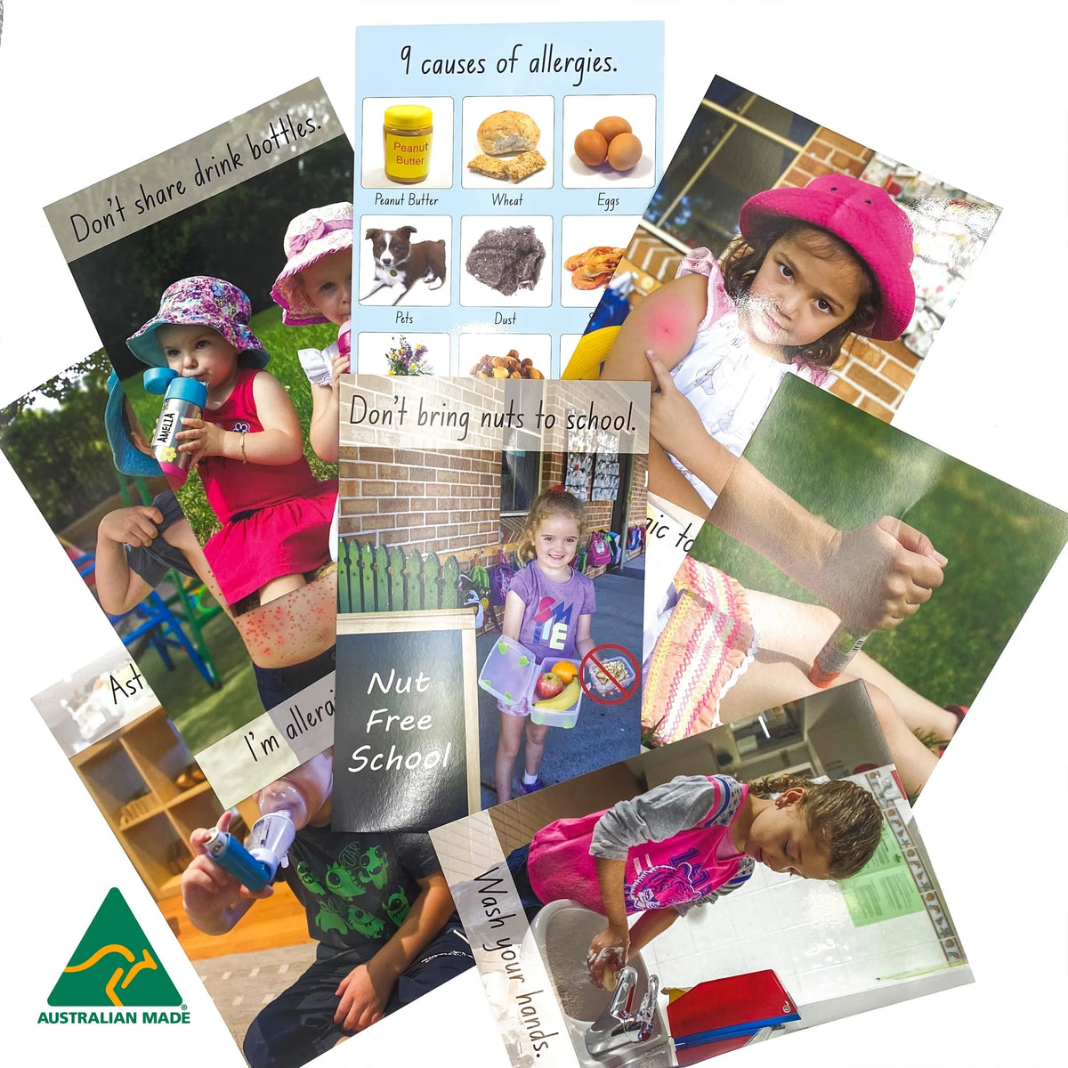 Allergies Poster Pack — educational classroom resource — Australian-made by Education National, ages 3+