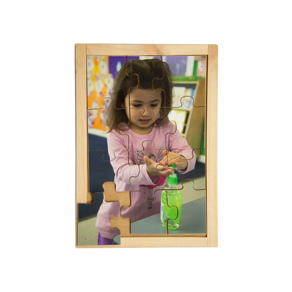 Antiseptic Puzzle — hand-painted wooden jigsaw puzzle — Australian-made first aid early learning resource
