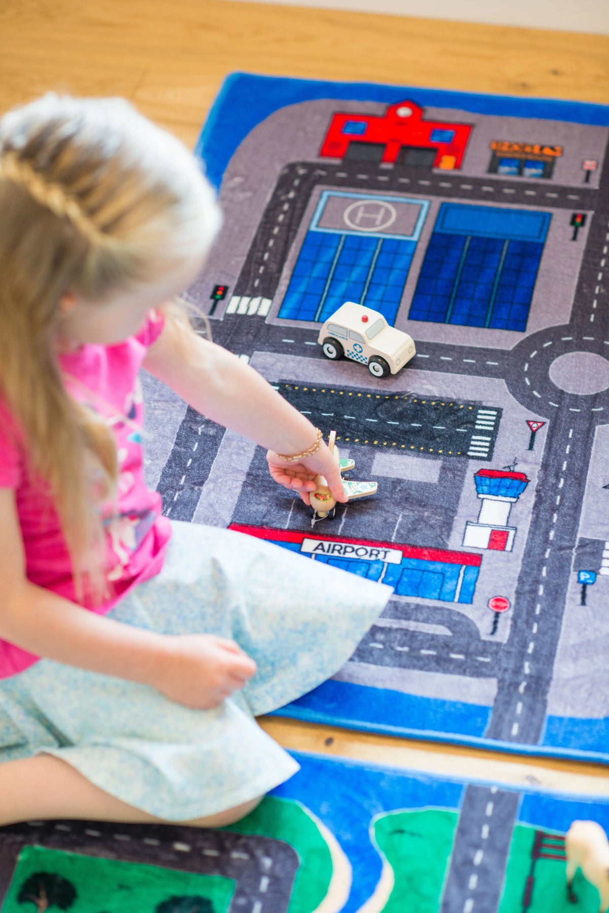 Australian Road Mat Set of 4 Rugs — Australian landscape road mats for imaginative vehicle play in classrooms