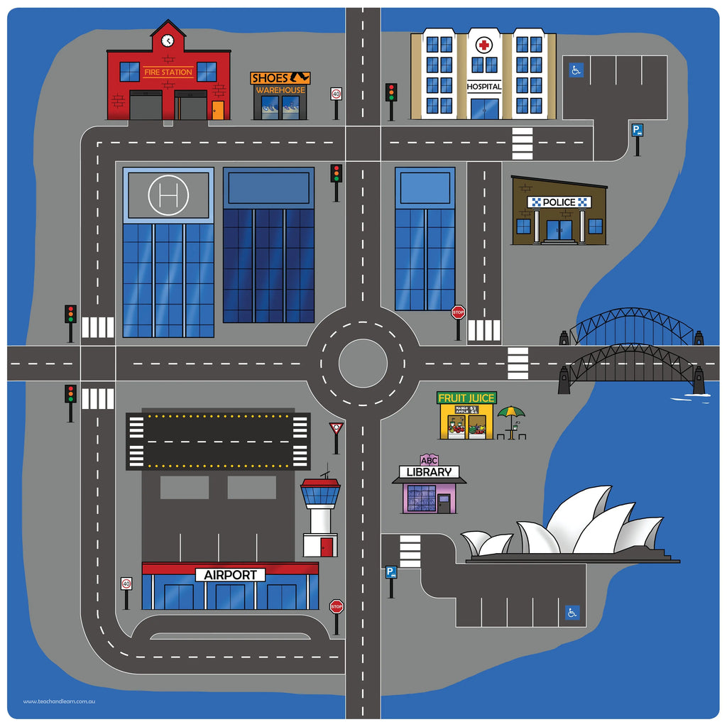 Australian Road Mat Set of 4 Rugs — additional rug view from set