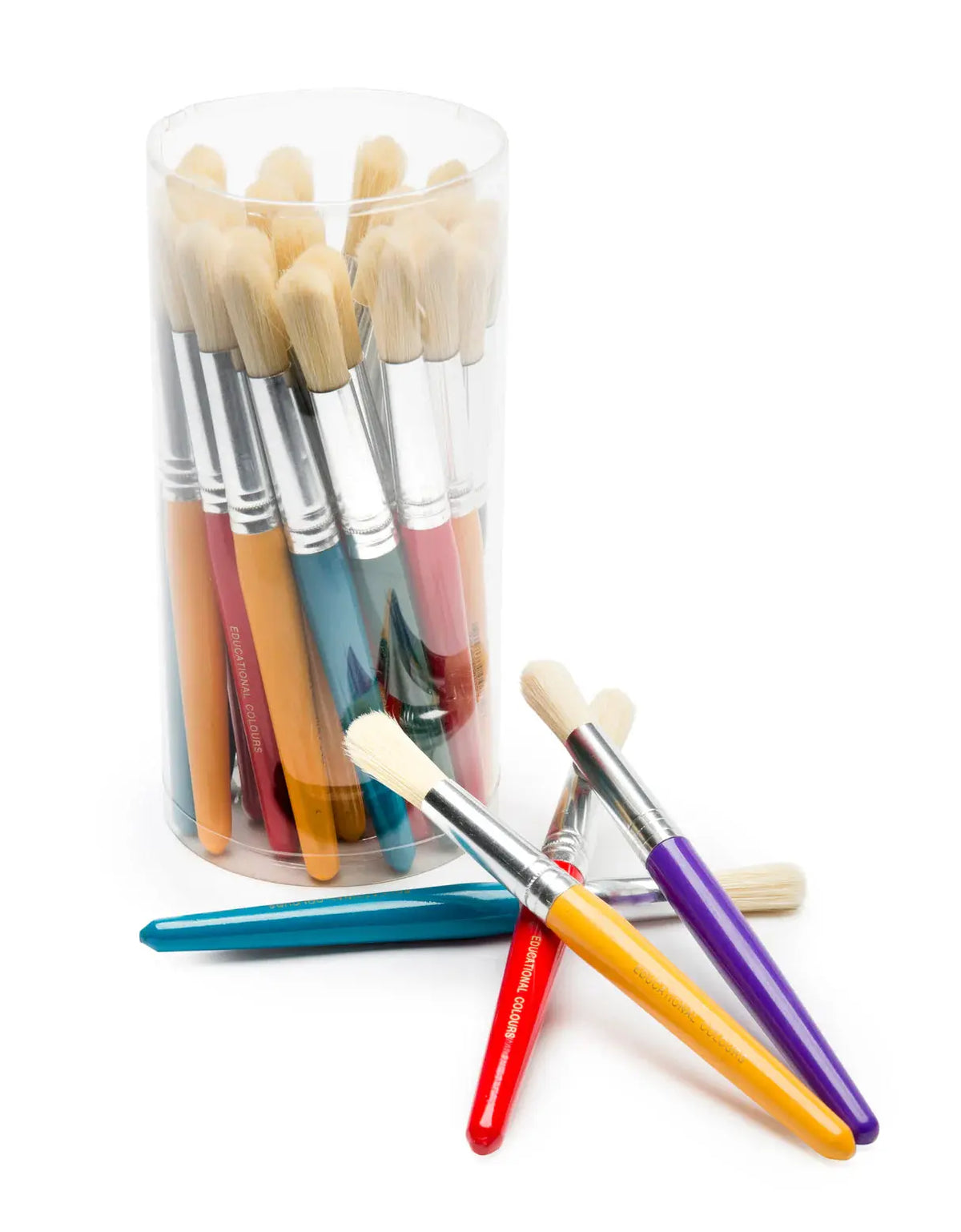 Jumbo Stubby Brushes 30's — pack of 30 jumbo stubby paintbrushes for early childhood art activities