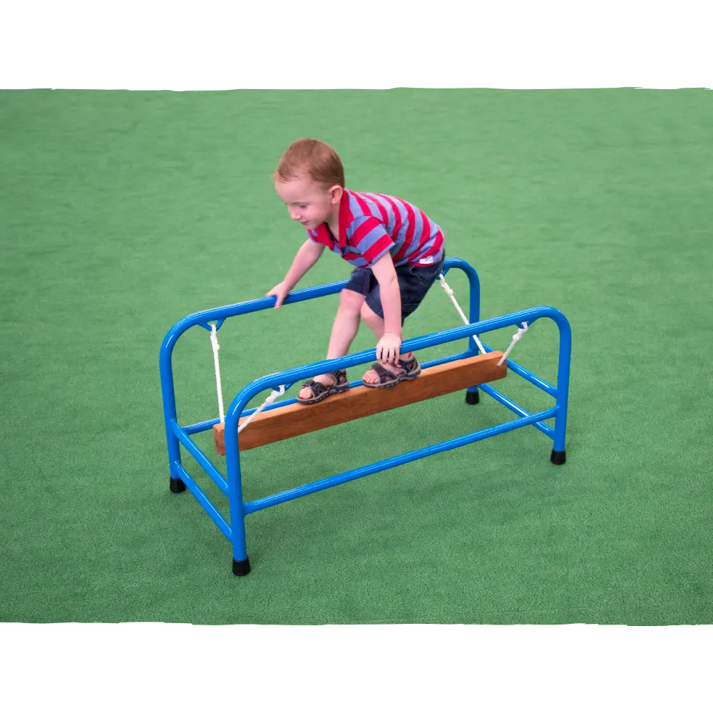 Balance Wobbler — Australian-made wooden balance board climbing frame attachment for early childhood