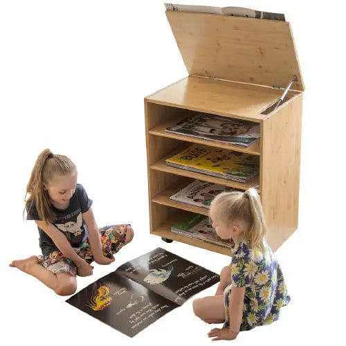 Bamboo Big Book Easel — base view showing assembly detail