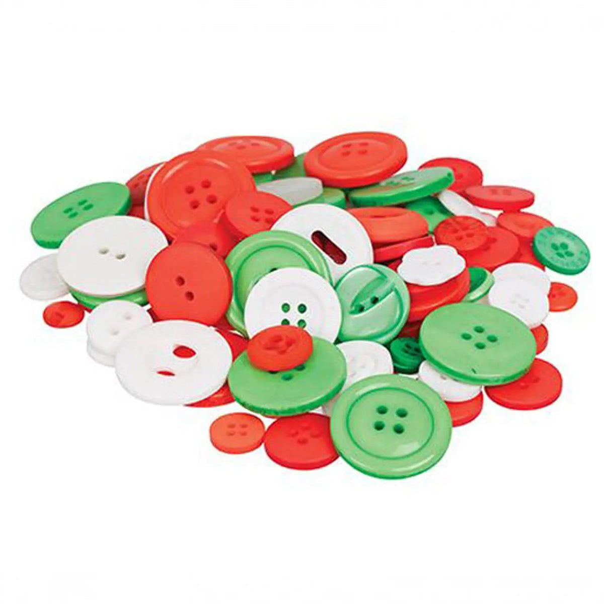 Basics Buttons Xmas 600g approx 1400pcs — alternative view