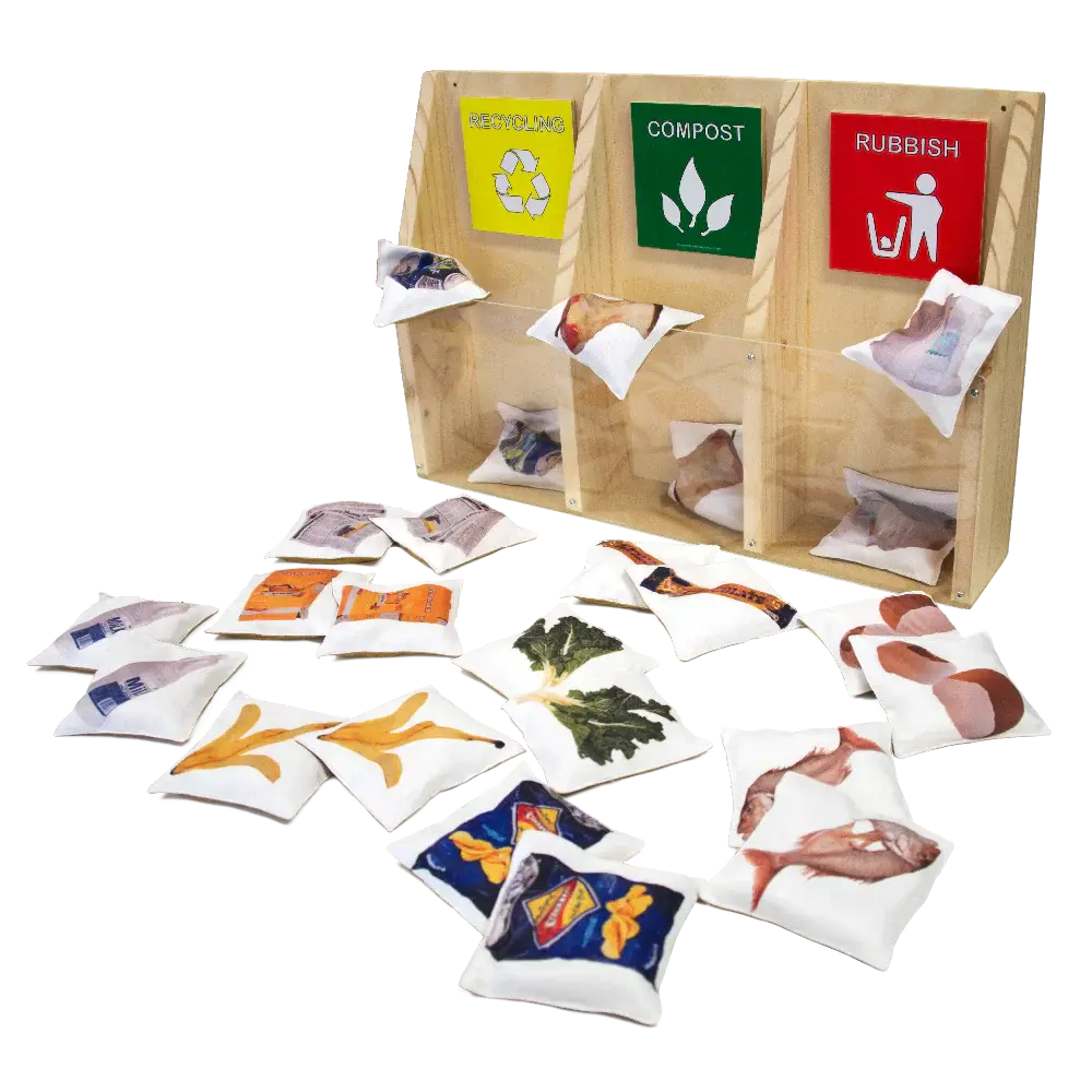 Earth Hour Teachers Resource Kit — Bean Bag Recycling Game component included in kit
