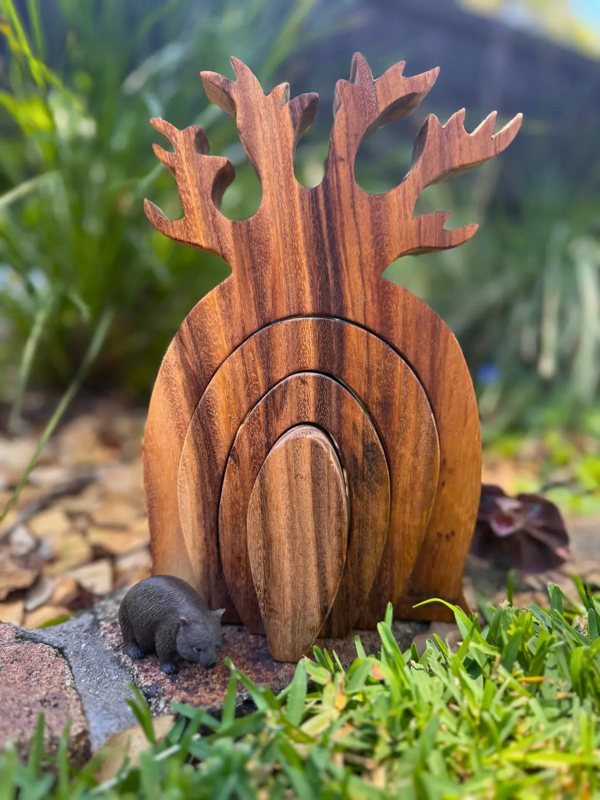 Boab Tree Stacker — wooden boab tree stacker for early childhood fine motor and Australian culture