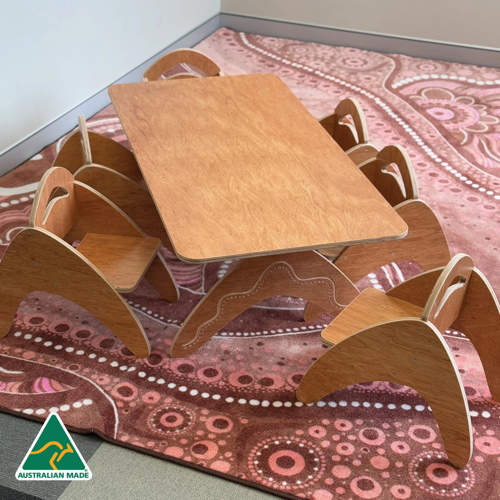Boomerang Classroom Table — alternative view of classroom table