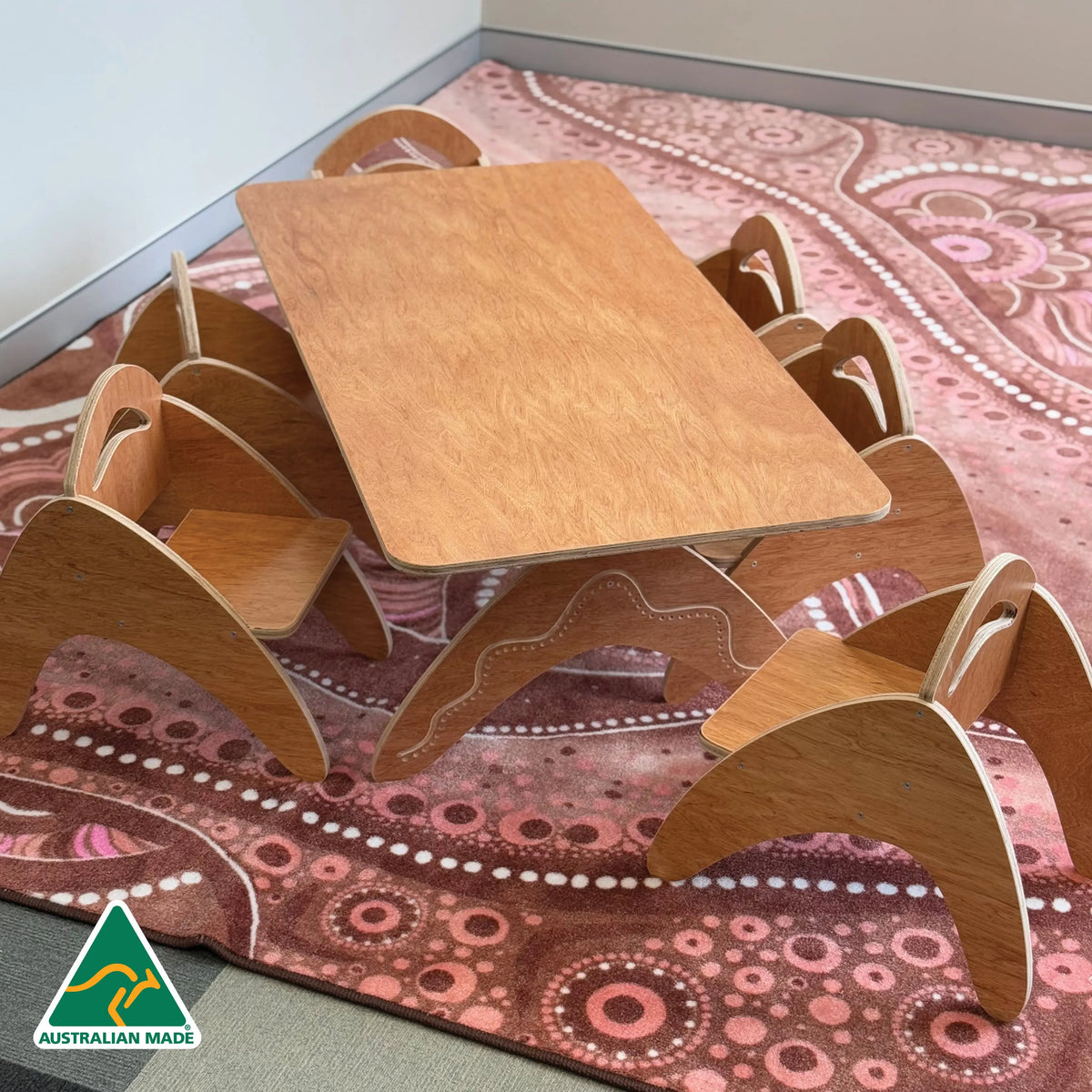 Boomerang Classroom Table — alternative view of classroom table