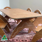 Boomerang Classroom Table — side view