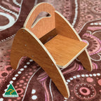 Boomerang Classroom Chair — Australian-made wooden Indigenous-inspired classroom chair for toddlers