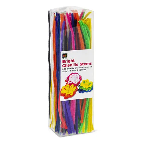 Bright Chenille Stems — bright pipe cleaners for early childhood craft activities