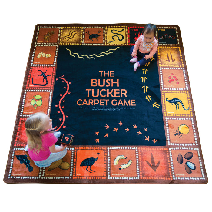 Bush Tucker carpet with kids