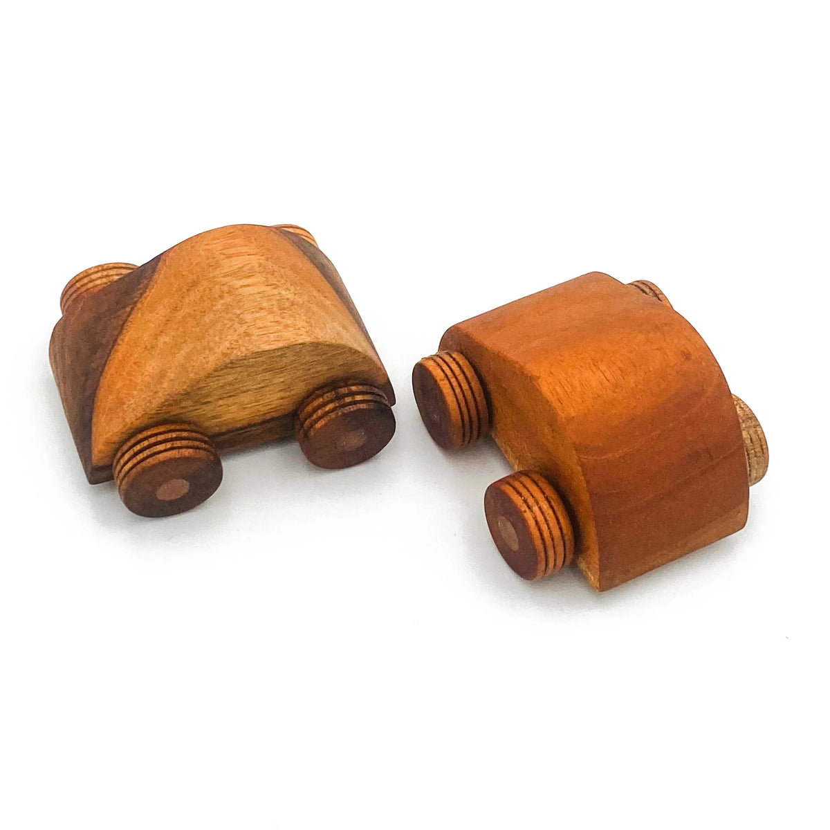 Car Mini Set of 2 — set of 2 small wooden cars for early childhood imaginative play