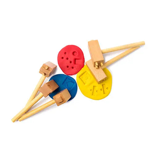 Clay Hammers Set of 5 — clay hammers for early childhood modelling activities
