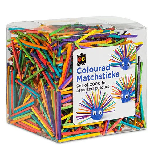 Coloured Matchsticks — coloured matchsticks for early childhood craft activities