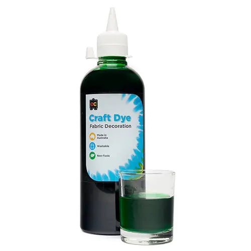 Craft Die 500ml — Green craft dye for early childhood art activities