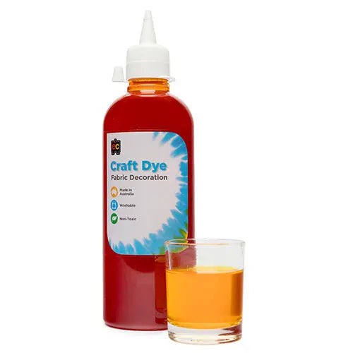 Craft Die 500ml — Yellow craft dye for early childhood art activities