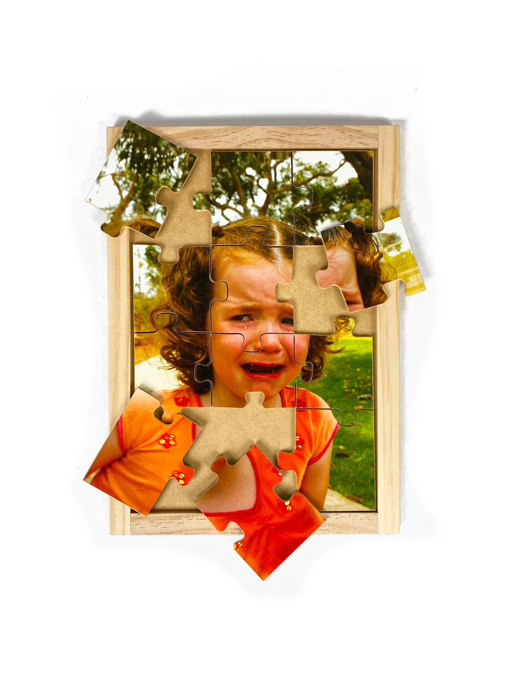 Crying Girl Puzzle — alternative view