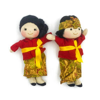 Cultural 16cm Dolls Boy & Girl Set - Balinese