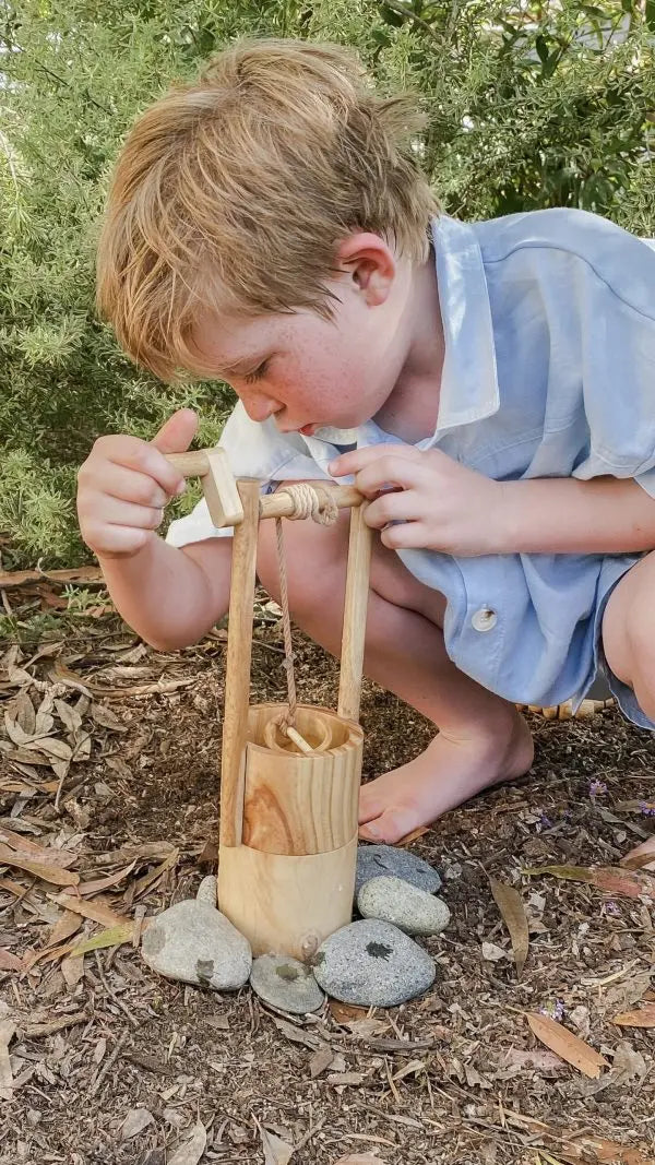 Dig Your Own Wooden Water Well — alternative view