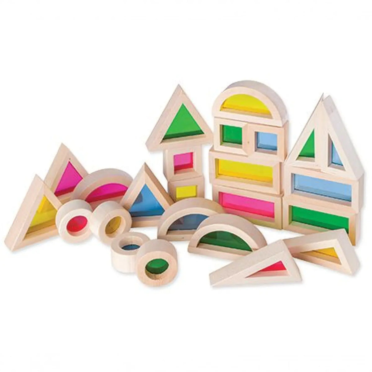 Discovery Light & Colour Blocks 24's — 24-pack of translucent light and colour blocks for early childhood