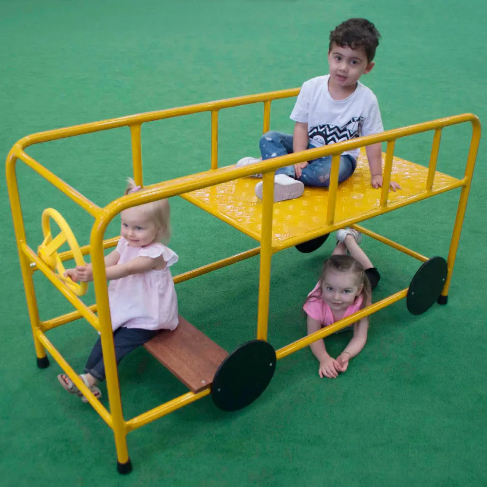 Double Decker Bus — Australian-made wooden ride-on bus for early childhood classrooms, ages 3+
