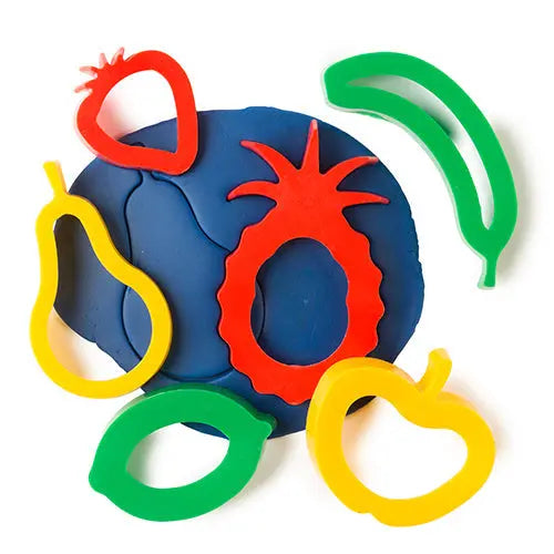 Dough Fruit Cutters Set of 6 — fruit dough cutters for early learning sensory play